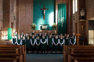 St Francis Xavier Catholic Primary School Ashbury - students in a choir at the school's chapel